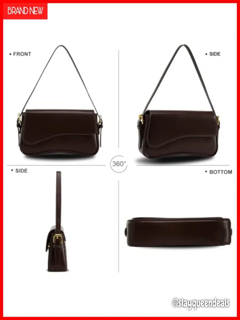 PU Leather Hobo Handbag for Women 2 Removable Straps Trendy Shoulder Bag